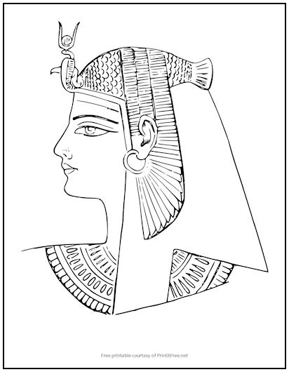 Cleopatra Coloring Page