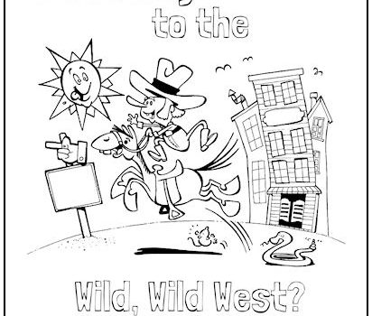Wild West Cowboy Coloring Page Wild West Cowboy Coloring Page