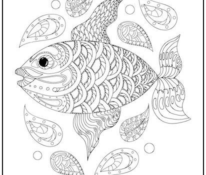 Fish in the Sea Coloring Page