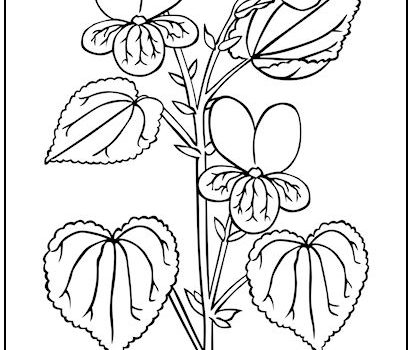 Flower Stem Coloring Page