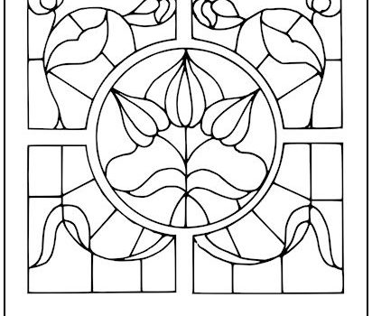Stained Glass Coloring Page