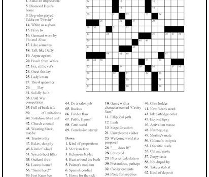 Crossword Puzzle #11 Crossword Puzzle #11