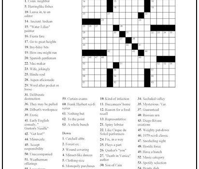 Crossword Puzzle #14 Crossword Puzzle #14
