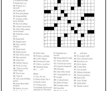 Crossword Puzzle #15 Crossword Puzzle #15