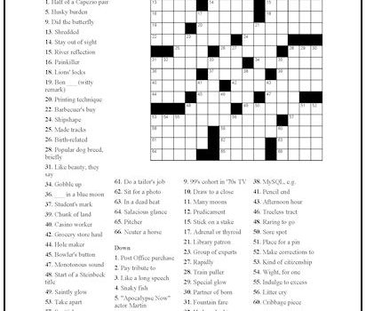Crossword Puzzle #5 Crossword Puzzle #5