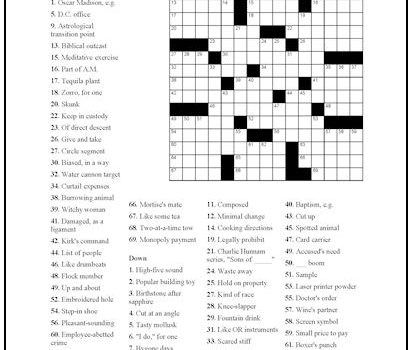 Crossword Puzzle #6 Crossword Puzzle #6