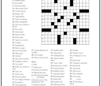 Crossword Puzzle #9 Crossword Puzzle #9