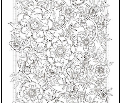 Flower Vines Coloring Page
