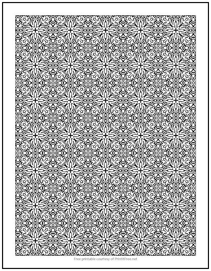 Hidden Faces Coloring Page