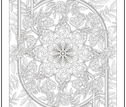 Rose Vines Coloring Page