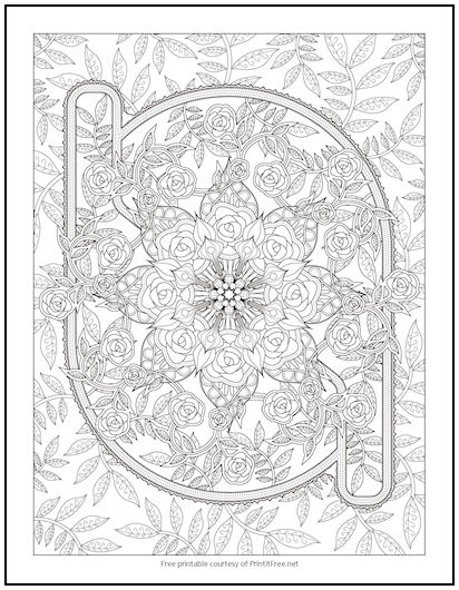 rose vines coloring page  print it free