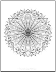 Spiro mandala coloring page  print it free Spiro mandala coloring page  print it free
