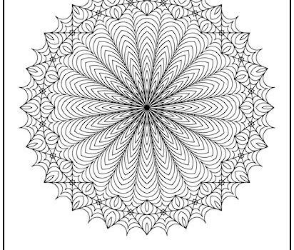 Spiro Mandala Coloring Page