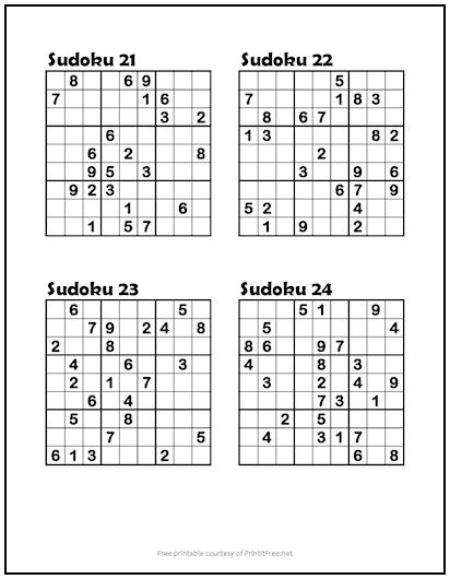 Sudoku #1211 and #1212 (Easy) - Free Printable Puzzles