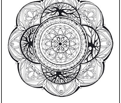 Tree of Life Mandala Coloring Page