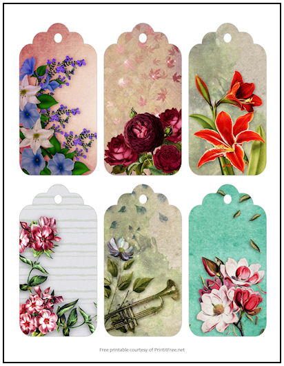 Beautiful Blooms Gift Tags