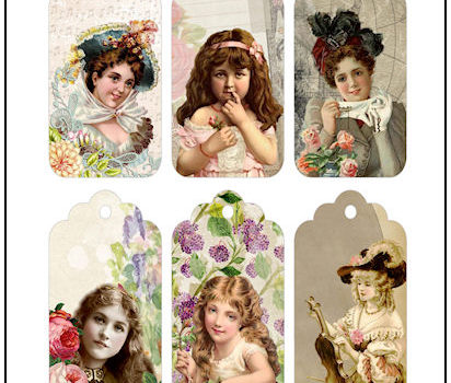 Victorian Ladies Gift Tags Victorian Ladies Gift Tags