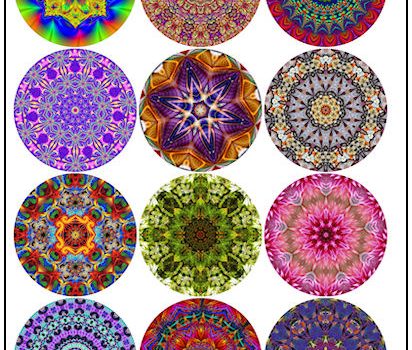 Kaleidoscope 2-1/4″ Fridge Magnet Designs Kaleidoscope 2-1/4" Fridge Magnet Designs