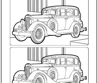 Antique Roadster Spot the Difference Picture Puzzle Antique Roadster Spot the Difference Picture Puzzle