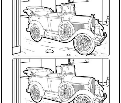 Convertible Roadster Spot the Difference Picture Puzzle Convertible Roadster Spot the Difference Picture Puzzle
