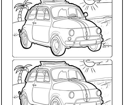 Volkswagen Beetle Spot the Difference Picture Puzzle Volkswagen Beetle Spot the Difference Picture Puzzle