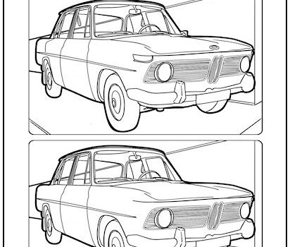 Vintage Sedan Spot the Difference Picture Puzzle
