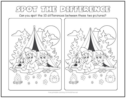 camping-trip-spot-the-difference-picture-puzzle-print-it-free