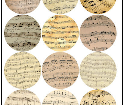 Sheet Music 2-1/4″ Fridge Magnet Designs Sheet Music 2-1/4" Fridge Magnet Designs