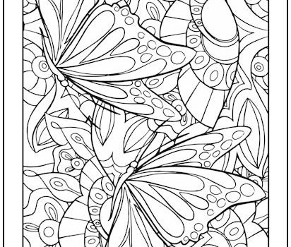 Butterfly Dreams Coloring Page