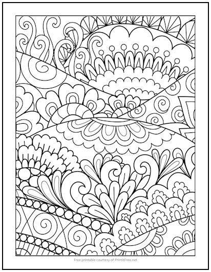Sunset Hills Coloring Page