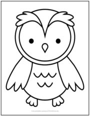 Baby Owl Coloring Page | Print it Free