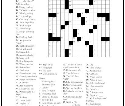 Crossword Puzzle #21 Crossword Puzzle #21