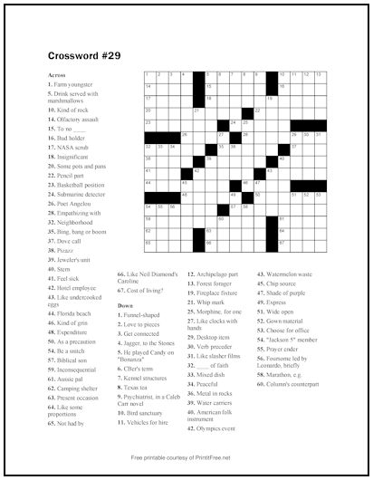 Crossword Puzzle #29