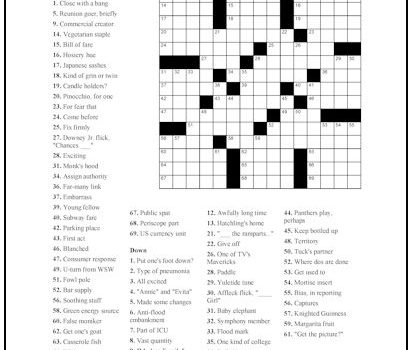 Crossword Puzzle #33 Crossword Puzzle #33