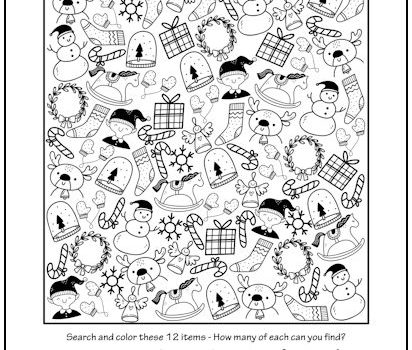 I Spy Christmas #1 Picture Activity I Spy Christmas #1 Picture Activity