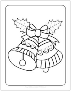 Christmas Bells are Ringing Coloring Page | Print it Free