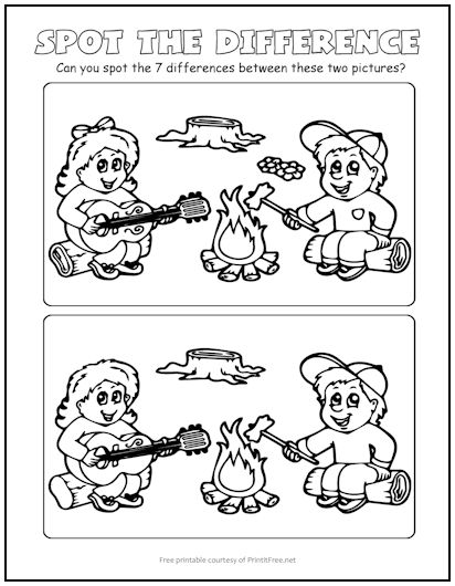 Campfire Kids Spot the Difference Picture Puzzle
