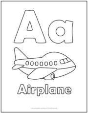 Alphabet Letter “A” Coloring Page | Print it Free
