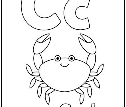 Alphabet Letter “C” Coloring Page Alphabet Letter "C" Coloring Page