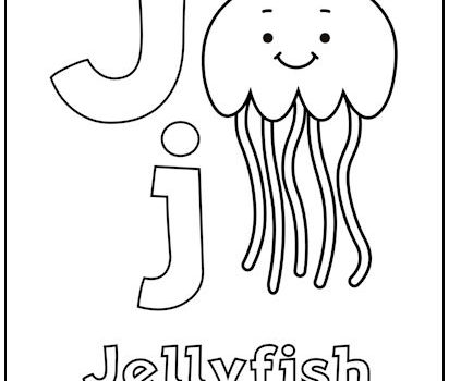 Alphabet Letter “J” Coloring Page Alphabet Letter "J" Coloring Page