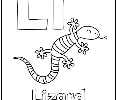 Alphabet Letter "L" Coloring Page