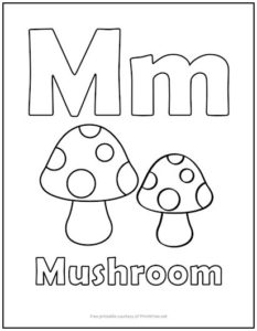 Alphabet Letter “M” Coloring Page | Print it Free