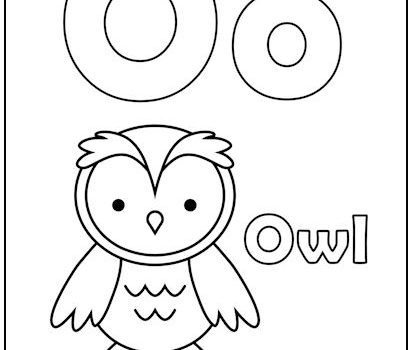 Alphabet Letter “O” Coloring Page
