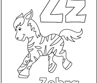 Alphabet Letter “Z” Coloring Page
