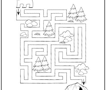 Bear in the Woods Maze