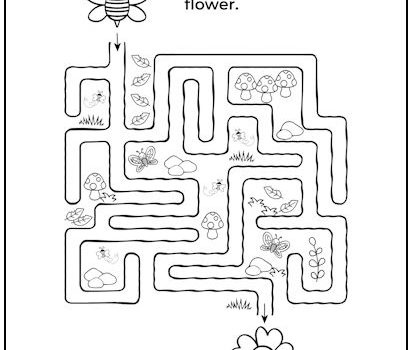 Bumblebee and Flower Maze