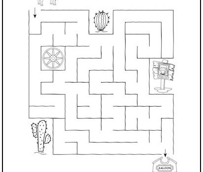 Old West Cowboy Maze