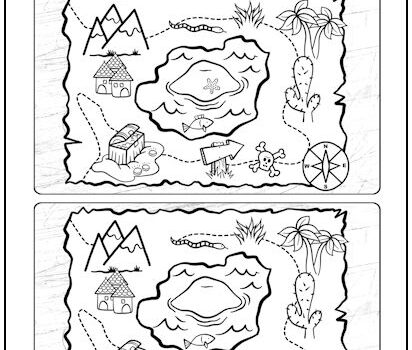 Treasure Map 4 Spot the Difference Picture Puzzle