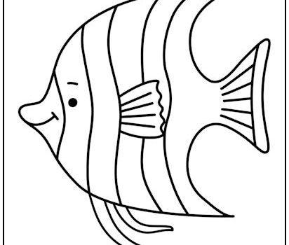 Angelfish Coloring Page Angelfish Coloring Page