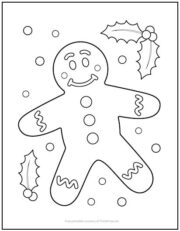 Gingerbread Man Coloring Page | Print it Free